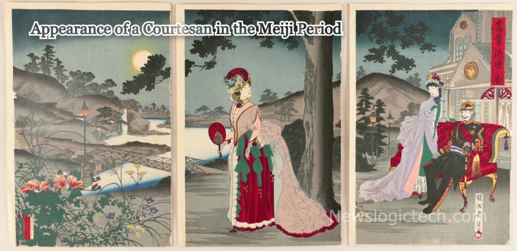 Appearance of a Courtesan in the Meiji Period